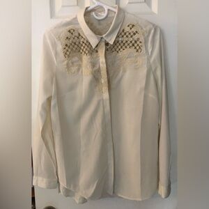 Summer Cowgirl Embroidered Button-Up Blouse from Rapsodia